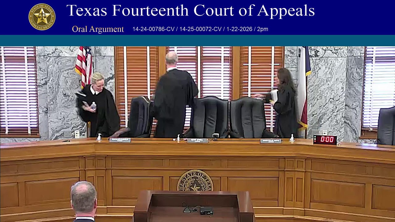 14th Court Oral Argument - 1-22-2026 (2pm)
