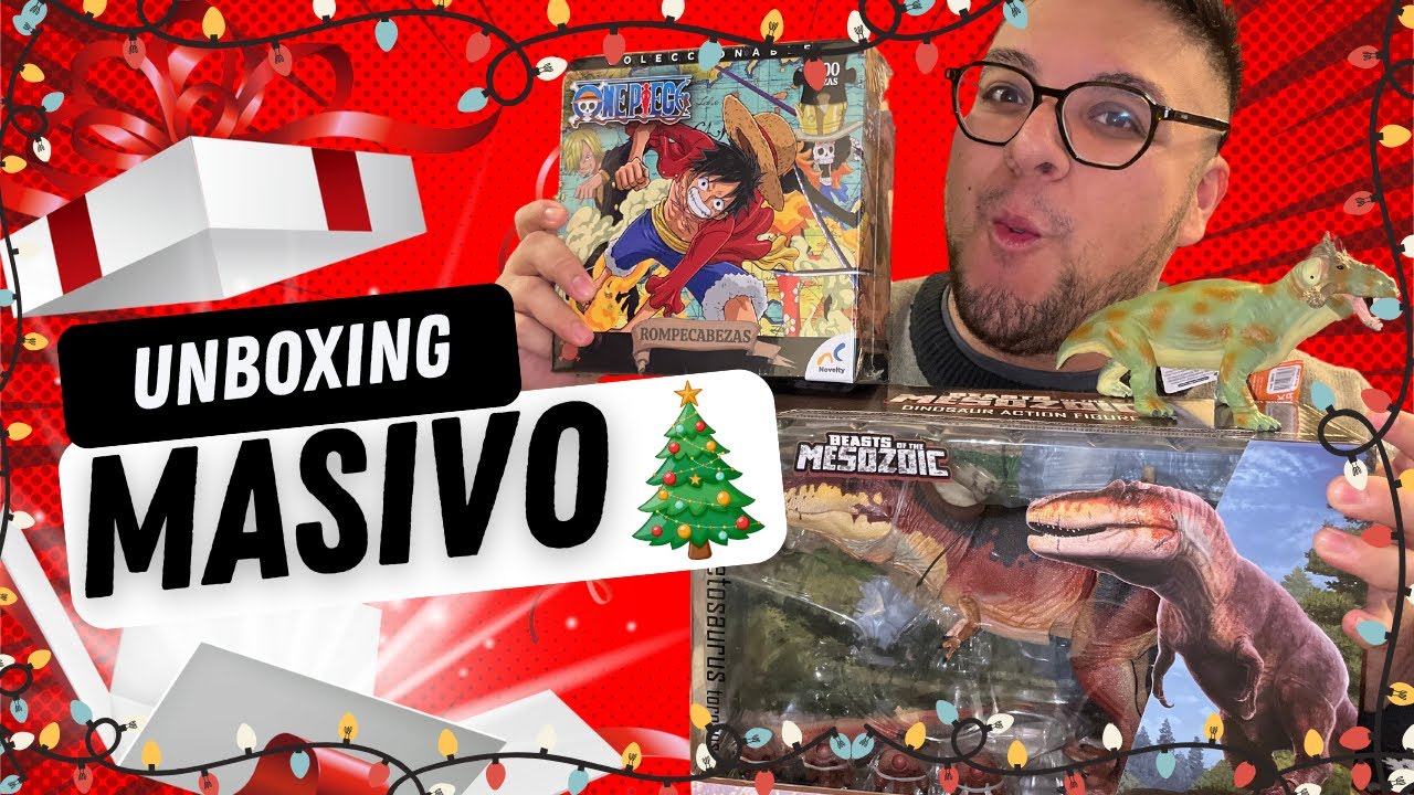 ¡¡¡UNBOXING MASIVO!!! DE MIS REGALOS DE NAVIDAD🦖🦕