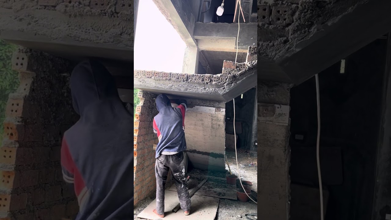 Finishing dak tangga ,dikota ku seperti ini gimna kalo di kota kalian#rumahminimalis #bangunan #fyp 