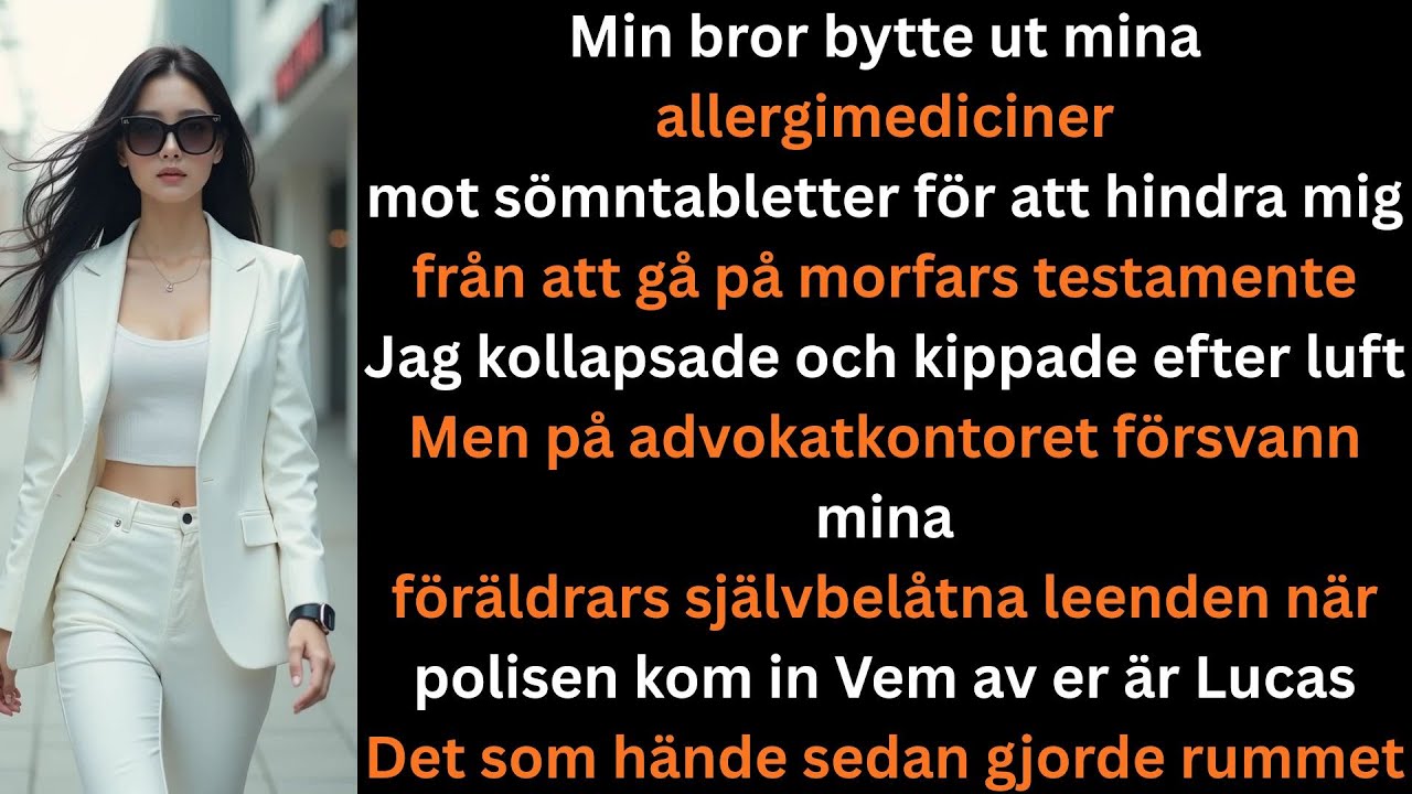 Min bror bytte ut mina allergimediciner mot s&ouml;mntabletter f&ouml;r att stj&auml;la mitt arv  men n&auml;r polisen