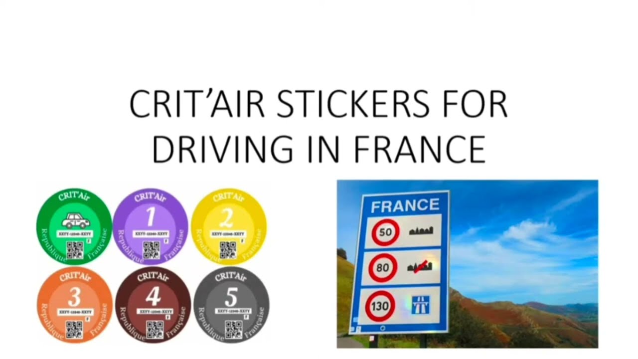 Everything You Need To Know About The Crit'Air Sticker