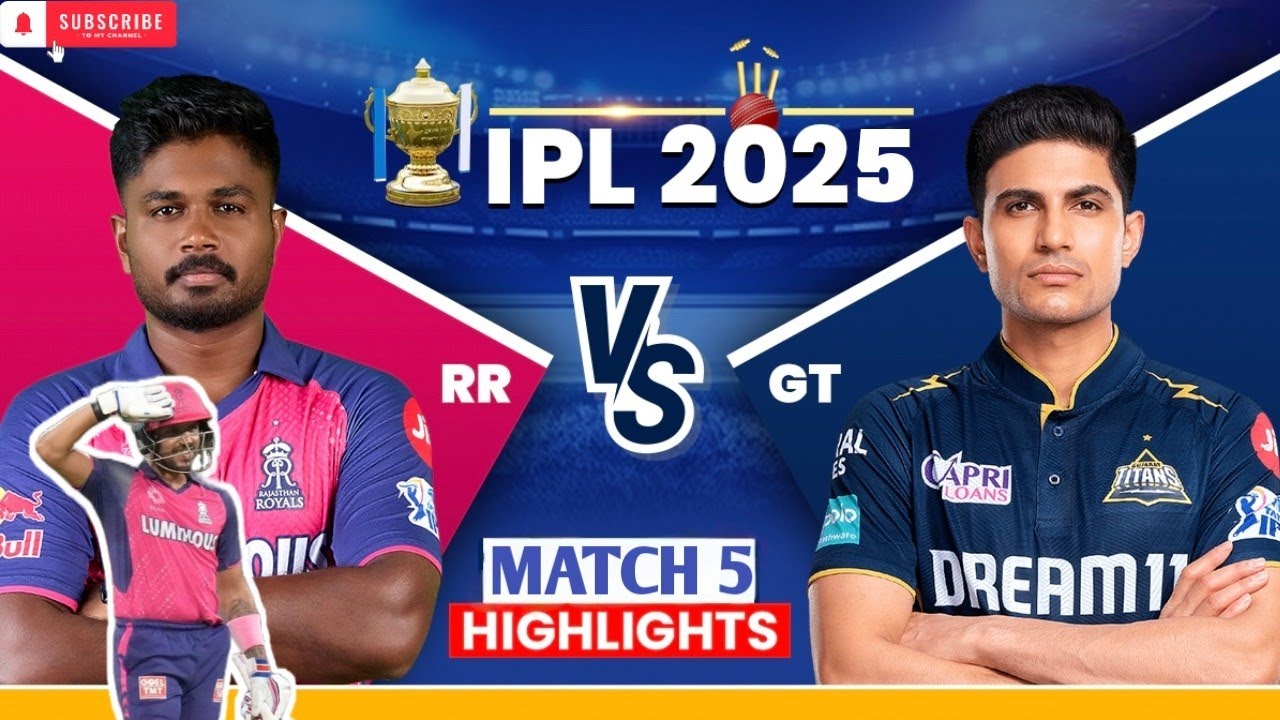 Royals on a Roll! 🔵🔥 | RR vs GT – Match 5 Full Highlights 