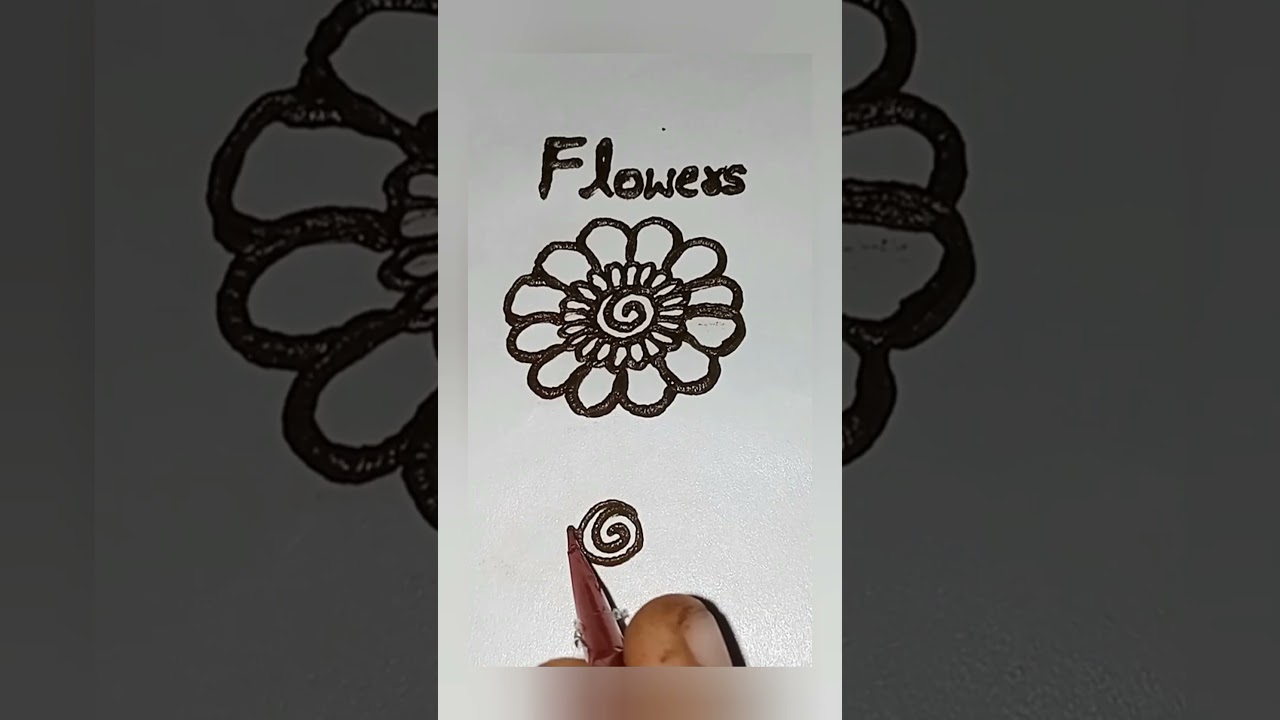 2 Types Of Flowers || Basic Henna || Part - 10 ||🌼🌸