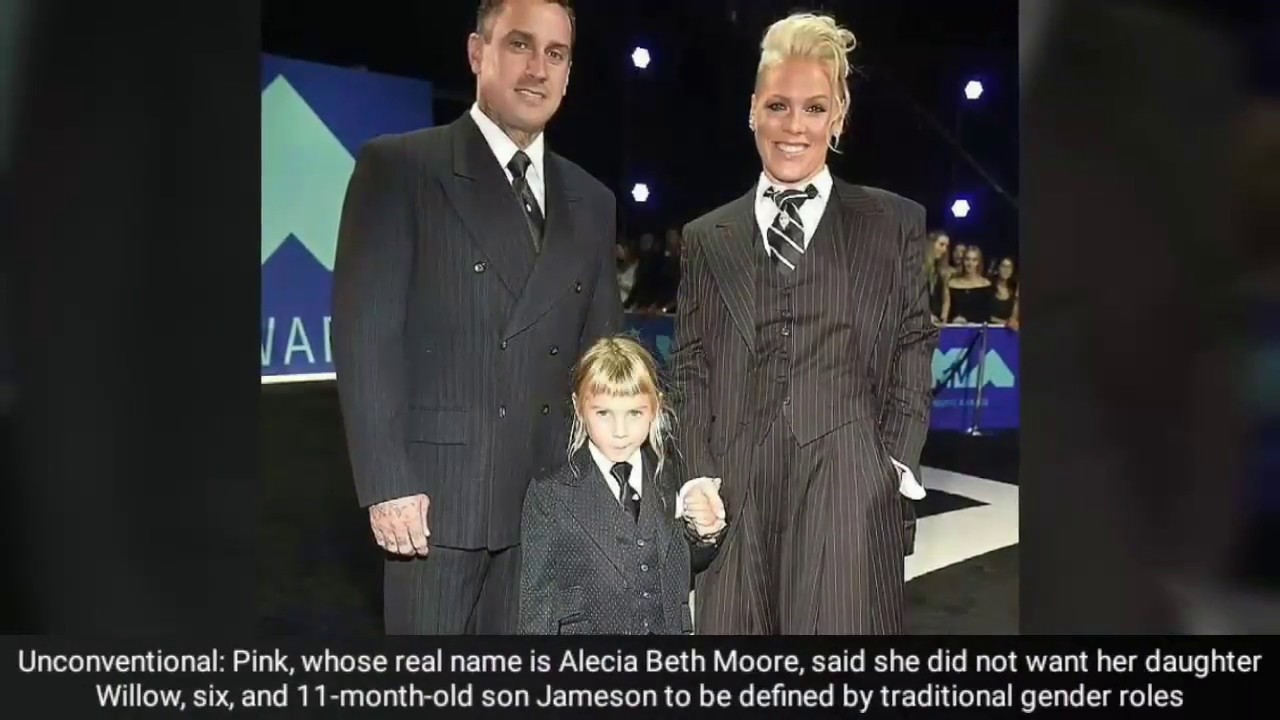 Pink reveals she is raising her children gender neutral... after daughter Willow, six, expressed her