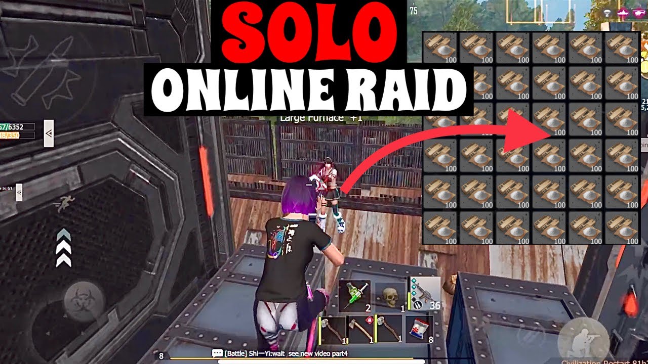 SOLO ONLINE RAID | SOLO JOURNEY PART 6 | GOT OFFLINE RAIDED AFTER THIS | LAST ISLAND OF SURVIVAL