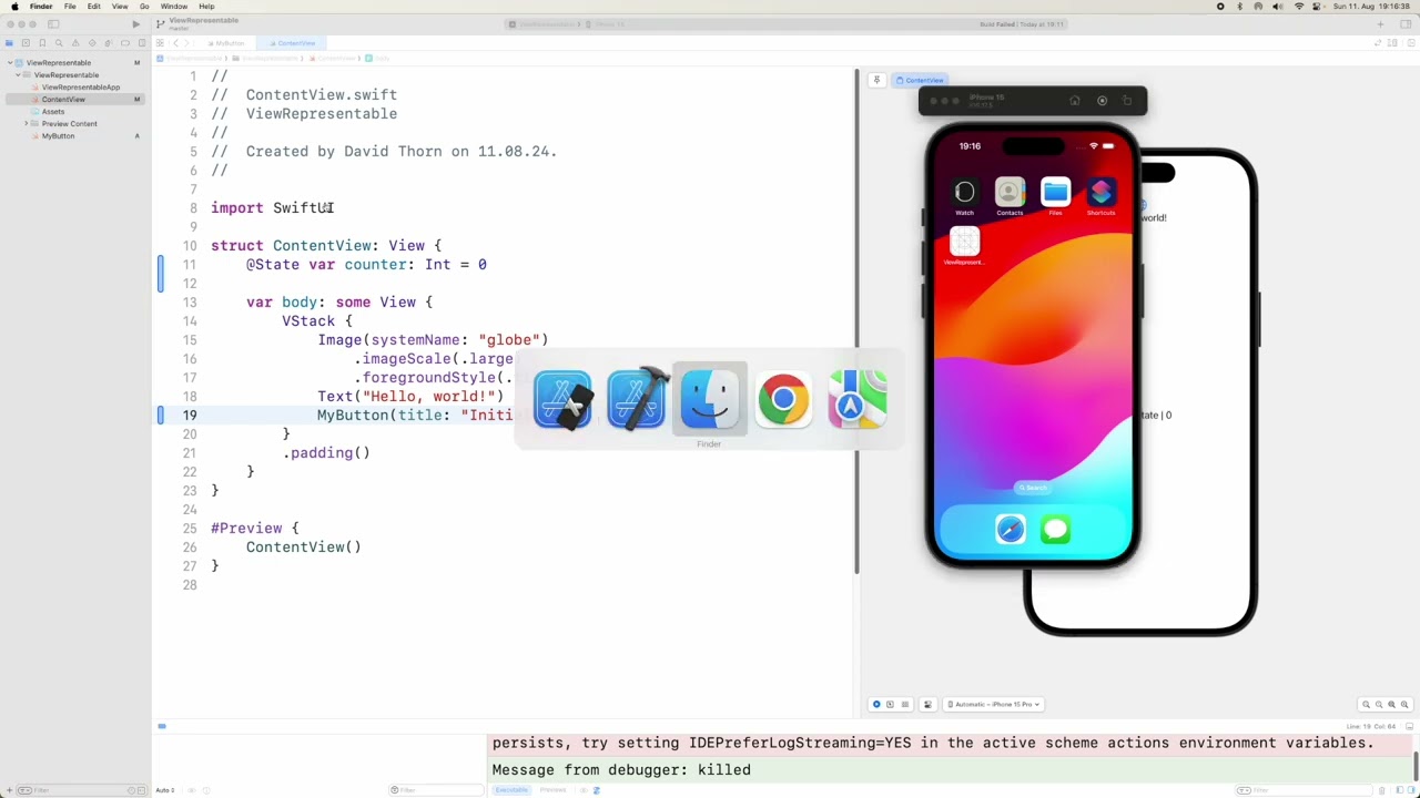 #102 SwiftUI Bridging Between View & UIView Using UIViewRepresentable