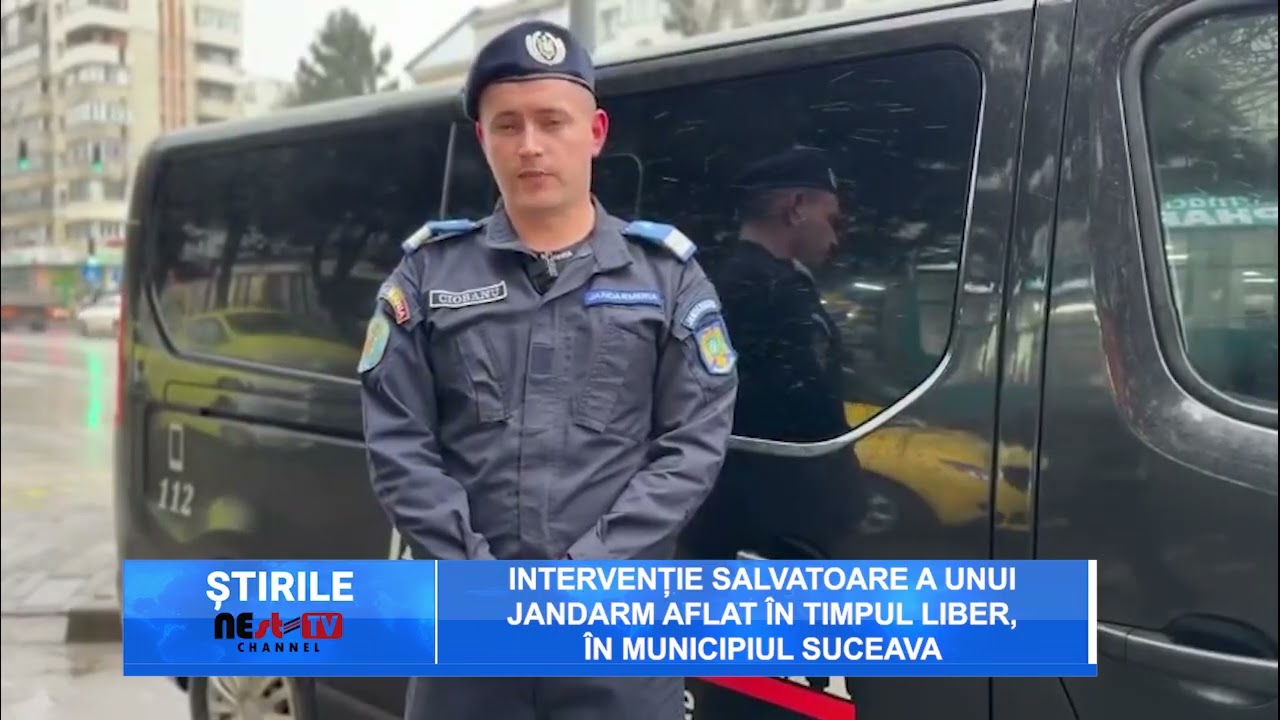 Intervenție salvatoare a unui jandarm aflat în timpul liber, în municipiul Suceava