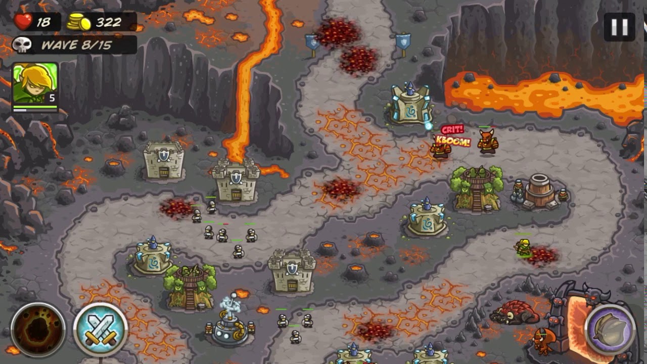 KINGDOM RUSH - PIT OF FIRE - Very Hard Mode - No Boot - 3 Stars