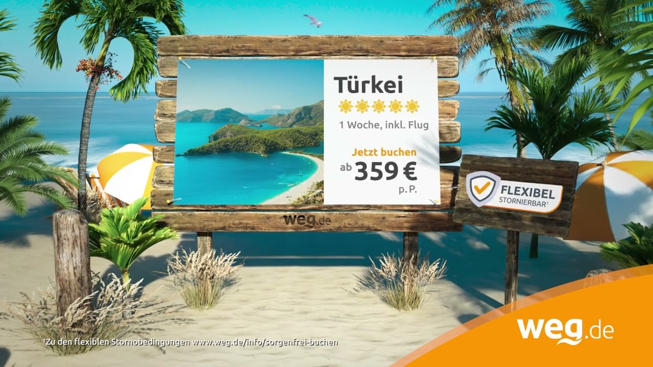 Urlaub bei weg.de buchen: G&uuml;nstige & flexible Reiseangebote