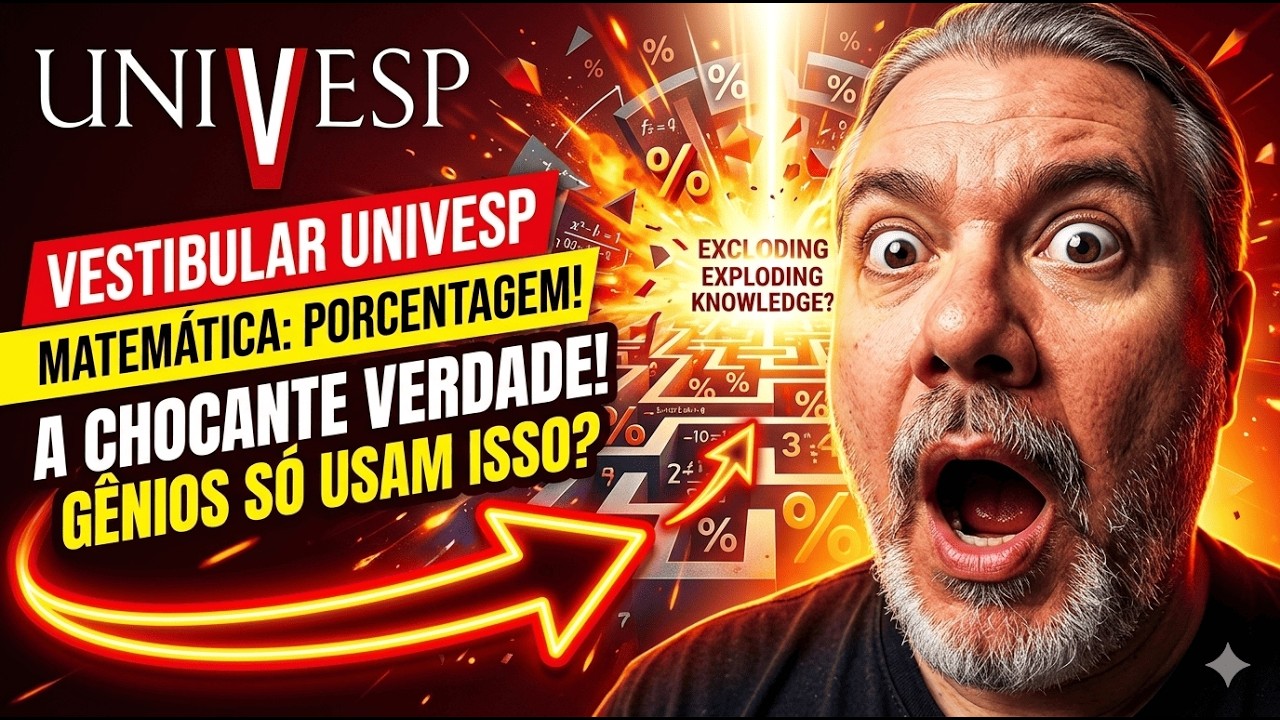 UNIVESP 📊 VESTIBULAR 2026: Correção de Prova #univesp 2025 MATEMÁTICA