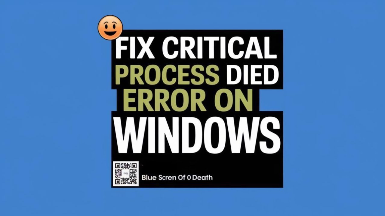 Как исправить ошибку «Critical Process Died» в Windows 10/11 | Ошибка синего экрана 2025 [РУКОВОД...