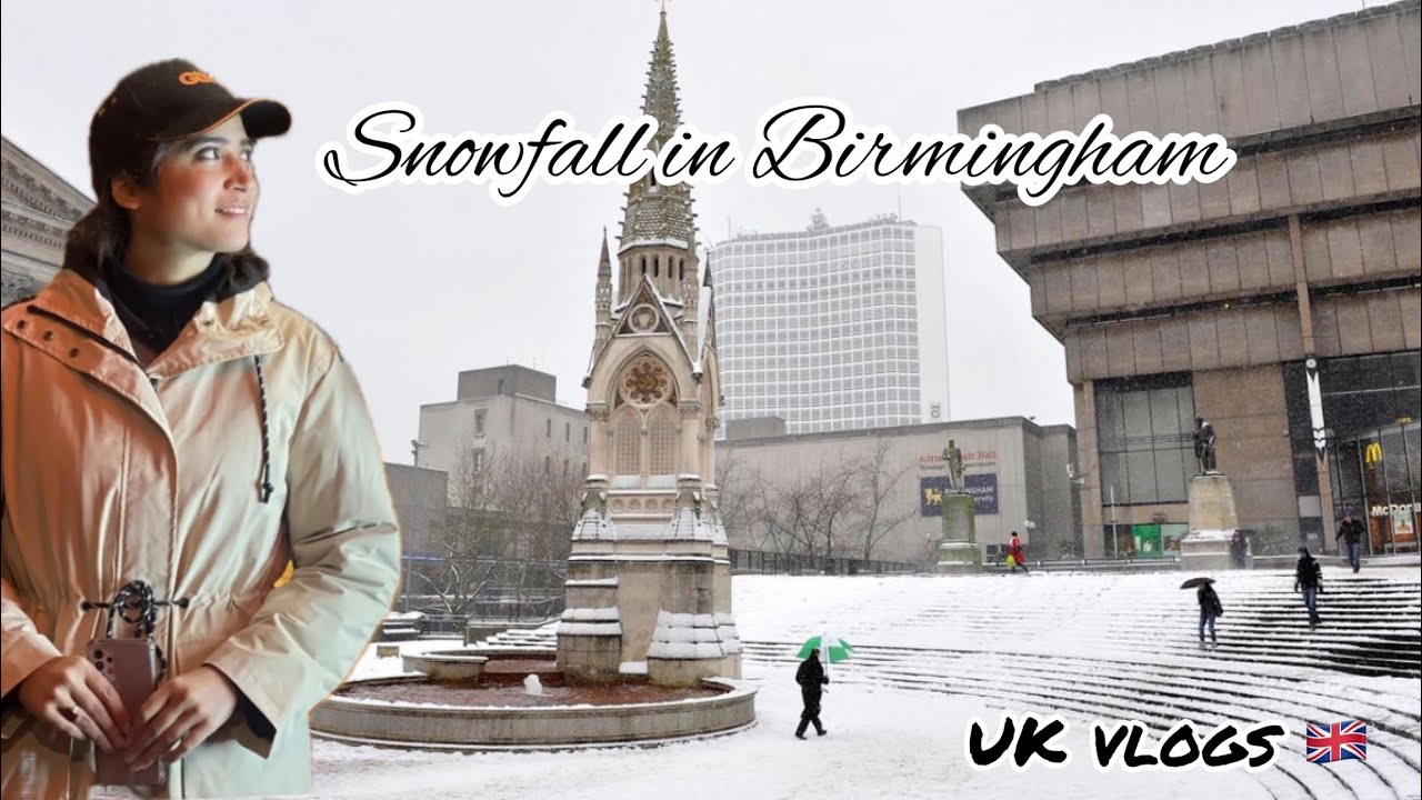 Snowfall in Birmingham  | Aleenastic vlogs | Aleenasticity