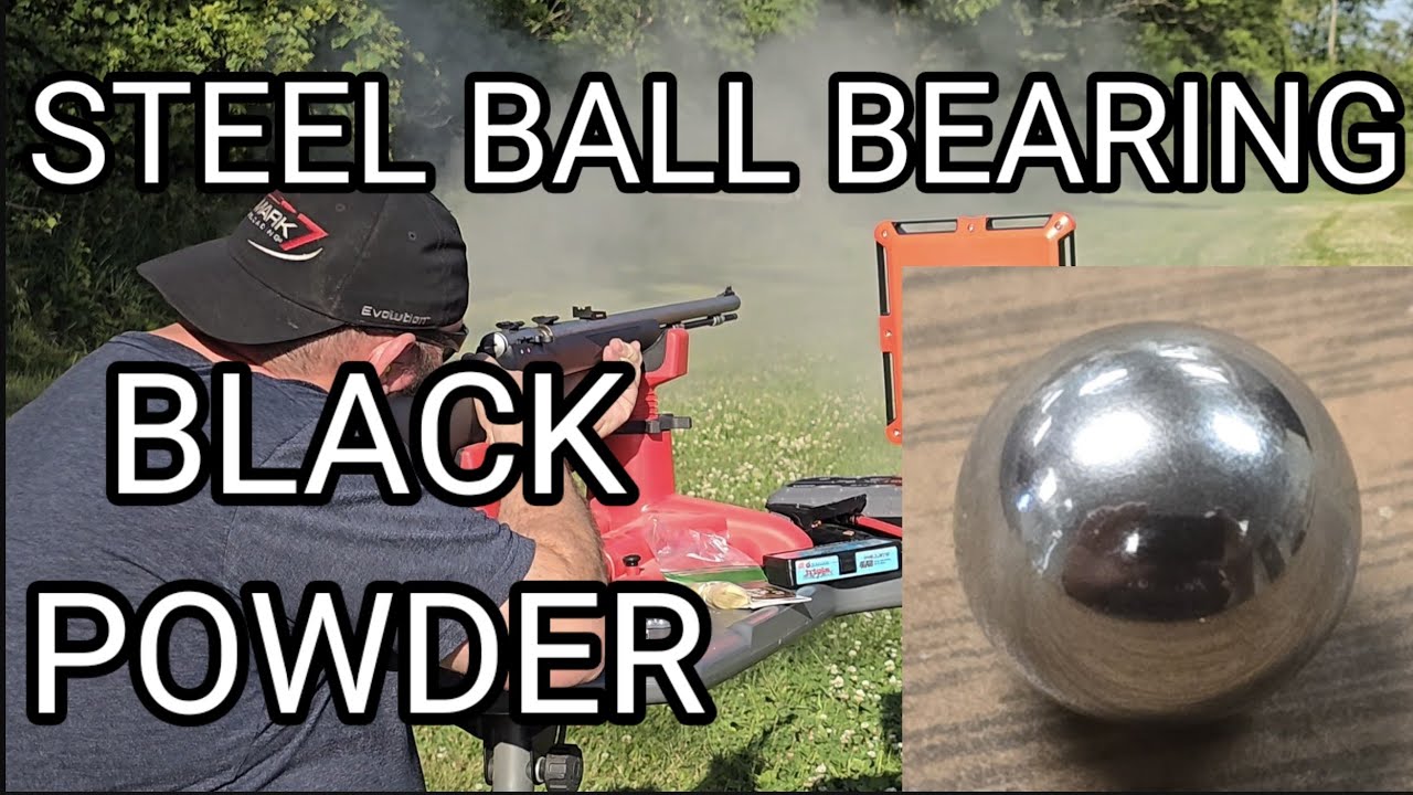 FAFO Fridays: Steel ball bearing out of a black powder rifle