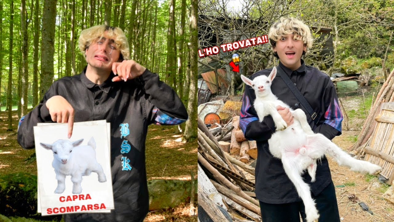 CERCHIAMO DI TROVARE UNA CAPRA SCOMPARSA NEL BOSCO! STA PIANGENDO!! *bosco pauroso*