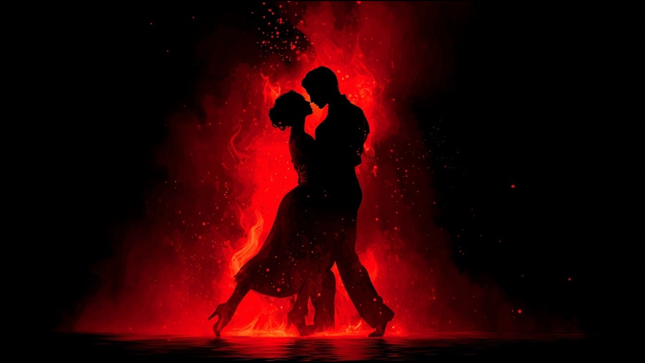 Romantic Jazz Ambience 🎷 (1 Hour) | Midnight Fire Dance