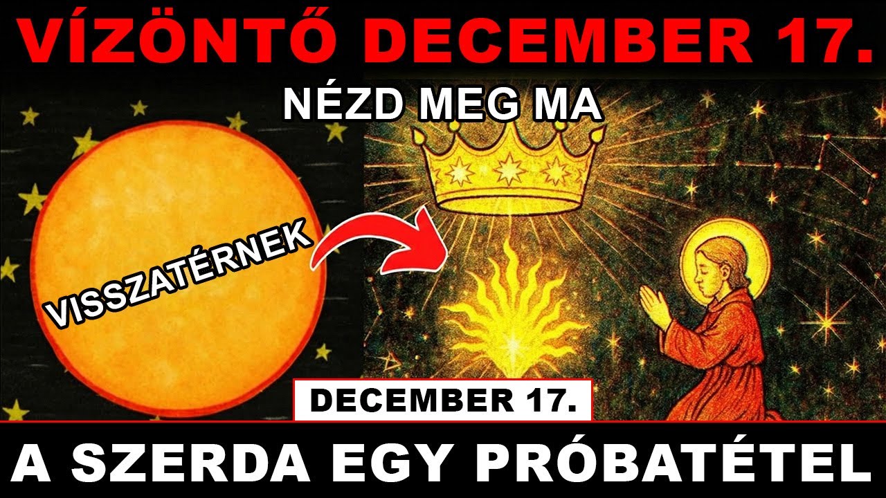 VÍZÖNTŐ ♒ december 17 — A sors visszahívja őket hozzád! 🌌 A lelki szerződésed felébred