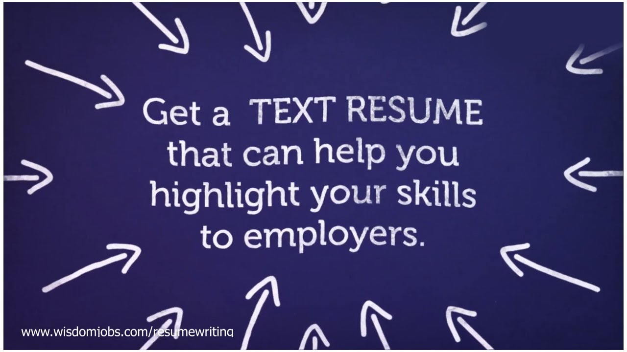 Wisdom Jobs Text Resume Writing Services - Resume Writing Services