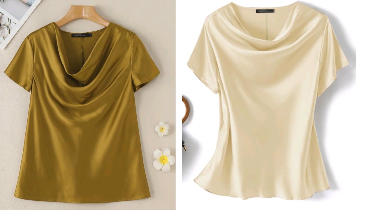 How to cut cowl neck blouse / Simple way to cut cowl neck blouse #sco