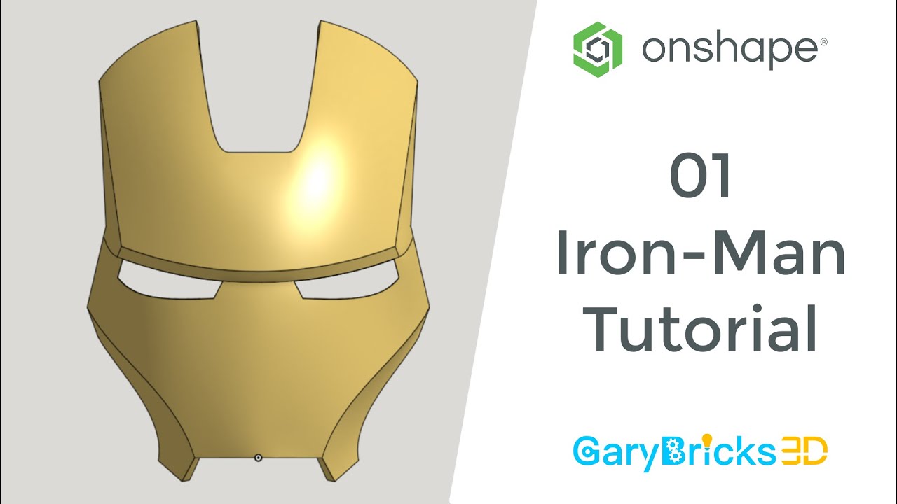 Creando la máscara de Iron Man en Onshape - 01