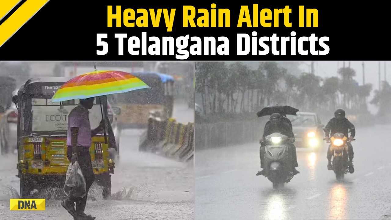 Telangana Rain Alert: IMD Issues Heavy Rain Warning For 5 Telangana Districts; Check Affected Areas