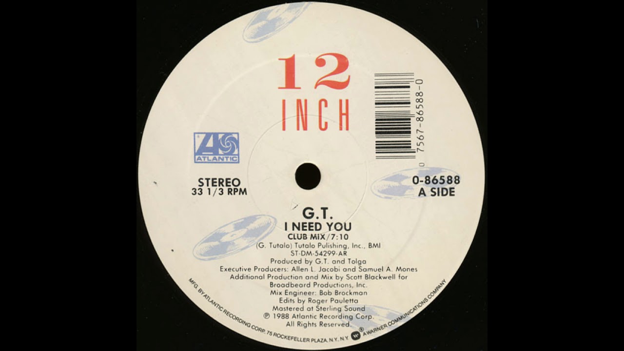 G.T.  - I Need You (Club Mix) (Remastered)