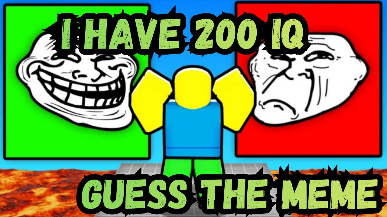 I Have 200 IQ in Roblox Guess The Meme! #roblox #fypシ #brainrot #memes #robloxfyp