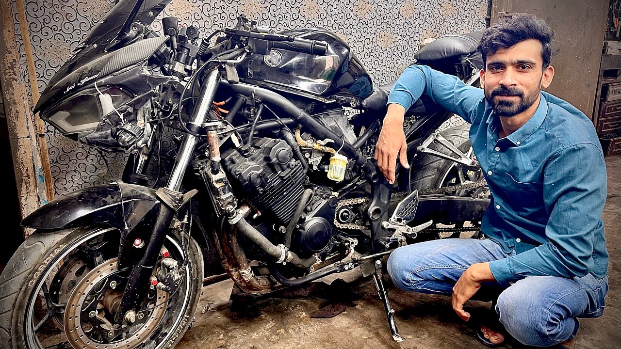 Yamaha R3 Replica Bike Engine Swap To Honda CB 400cc  4 Cylinder,