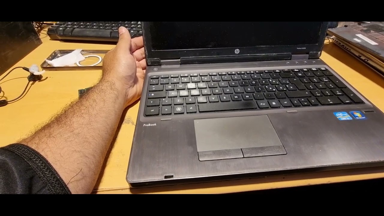 fix black screen hp probook 6560b حل مشكلة الشاشة السوداء وفرمطة كاملة مع تثبيت التعريفات في حاسوب