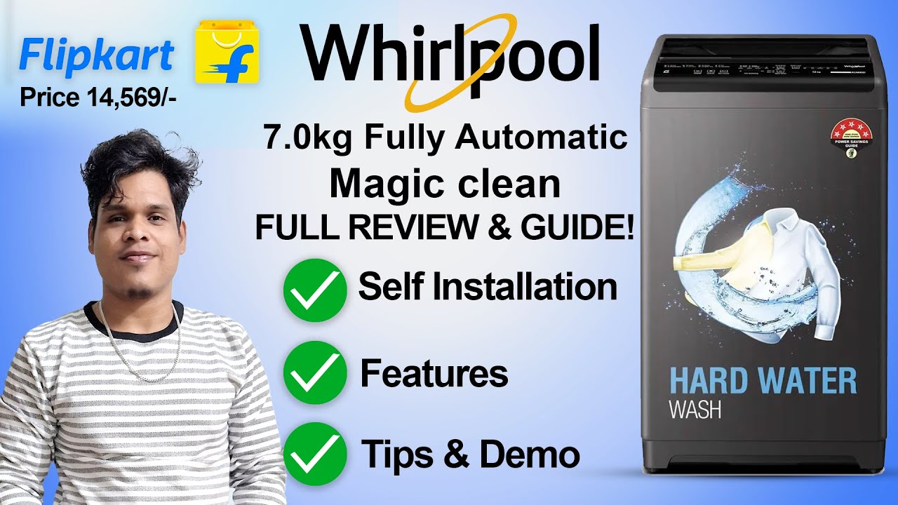 Whirlpool 7kg Fully Automatic Washing Machine को घर पर खुद से कैसे इंस्टॉल करें बिना टेक्नीशियन के