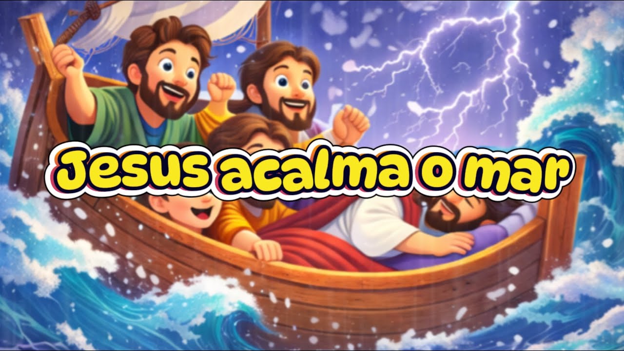 Jesus ACALMA o Mar - Música Infantil Gospel