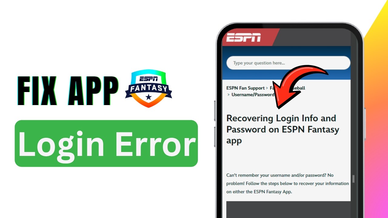 Как исправить ошибку входа в ESPN Fantasy mp4