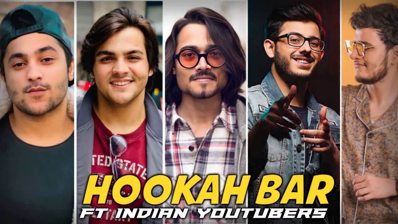 Hookah Bar ft Indian Youtubers 🔥 | Indian Youtubers Transformation | Hookah Bar 😈 Captain GT
