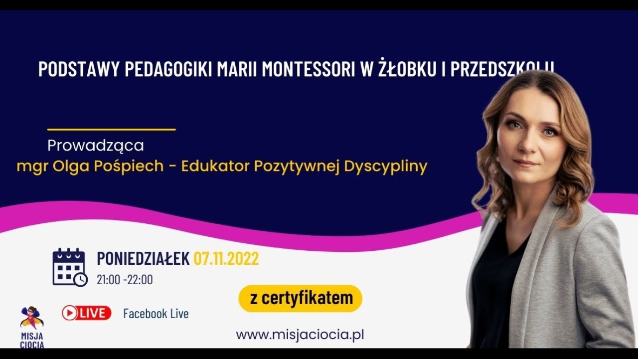 Podstawy pedagogiki Marii Montessori w żłobku i przedszkolu