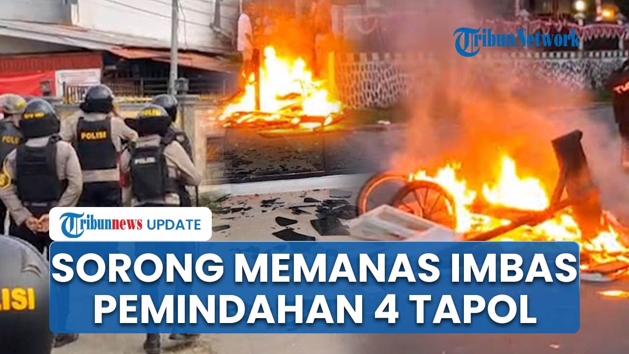 4 Tahanan Kasus Makar Dipindah, Massa Blokade Jalan hingga Rusak Kantor Gubernur Papua Barat Daya