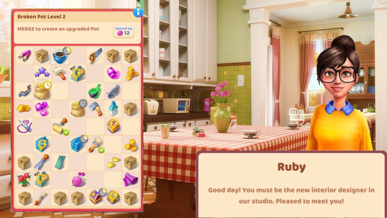 Merge Decor - House Design And Renovation Game Level 7 (Part 1)