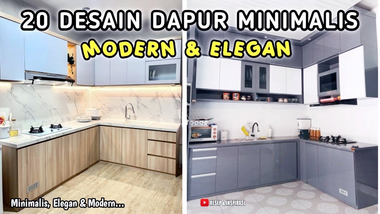 20 DESAIN DAPUR MINIMALIS MODERN YANG ELEGAN DAN ESTETIK