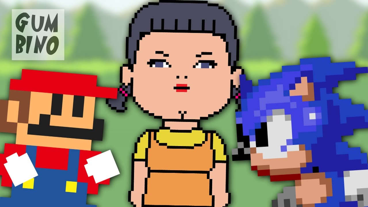 Squid game parody: Mario vs Sonic