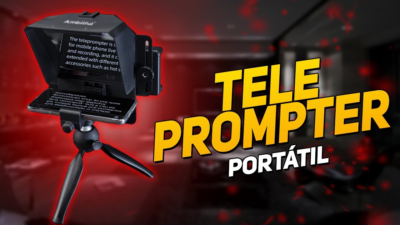 TELEPROMPTER PORTÁTIL DO ALIEXPRESS
