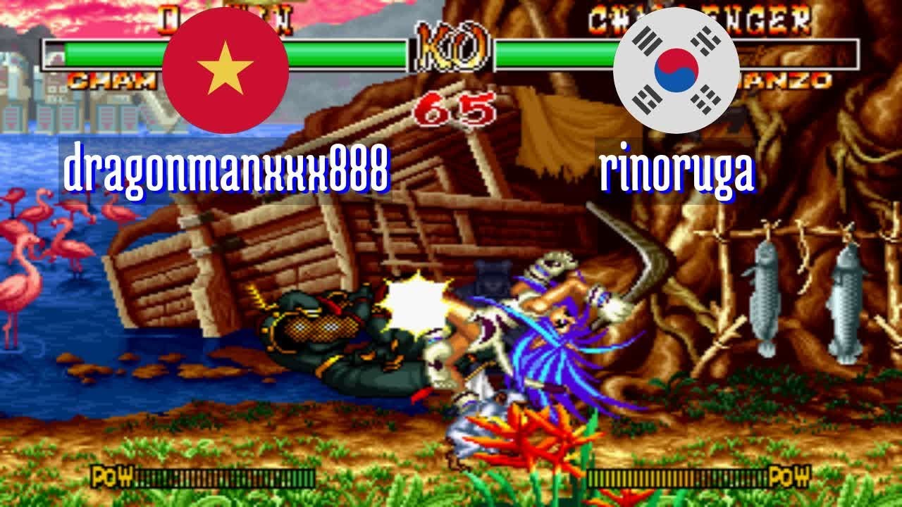 FT5 @samsho2: dragonmanxxx888 (VN) vs rinoruga (KR) [Samurai Shodown II Fightcade] Jan 28