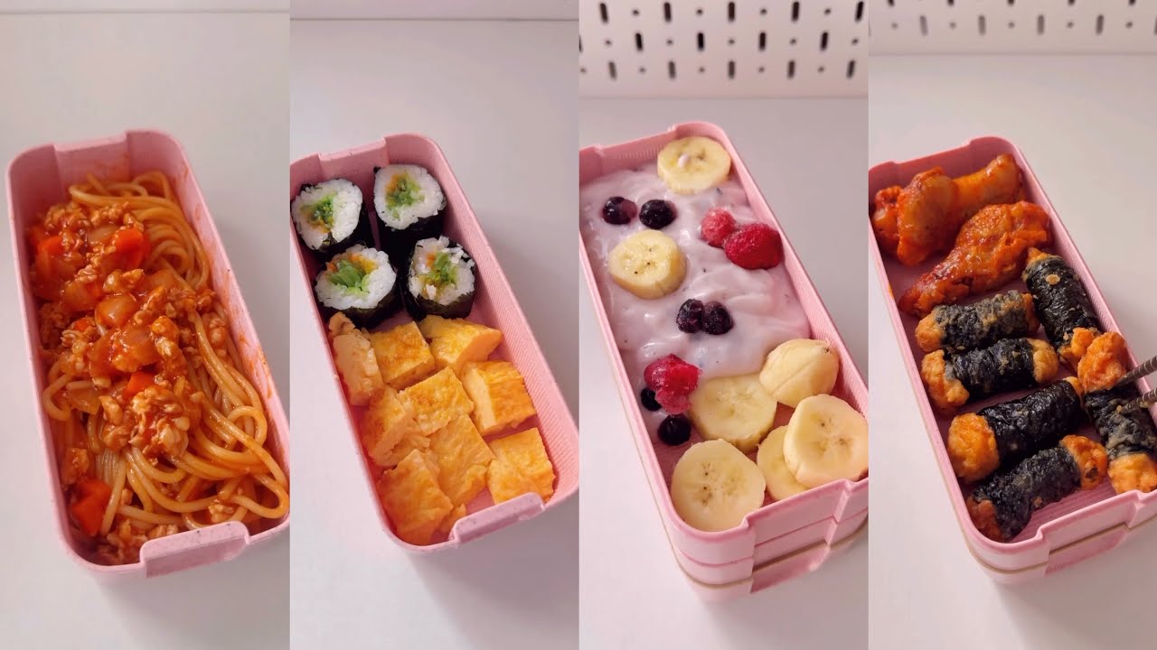 🍱Pack my lunch with me (ASMR )🍓🍳 #asmr #lunch #lunchbox #food #satisfying #bento #asmrsounds