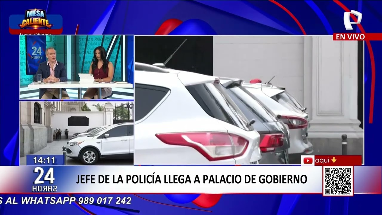 Jefes PNP y altos mandos de FF.AA. llegaron a Palacio
