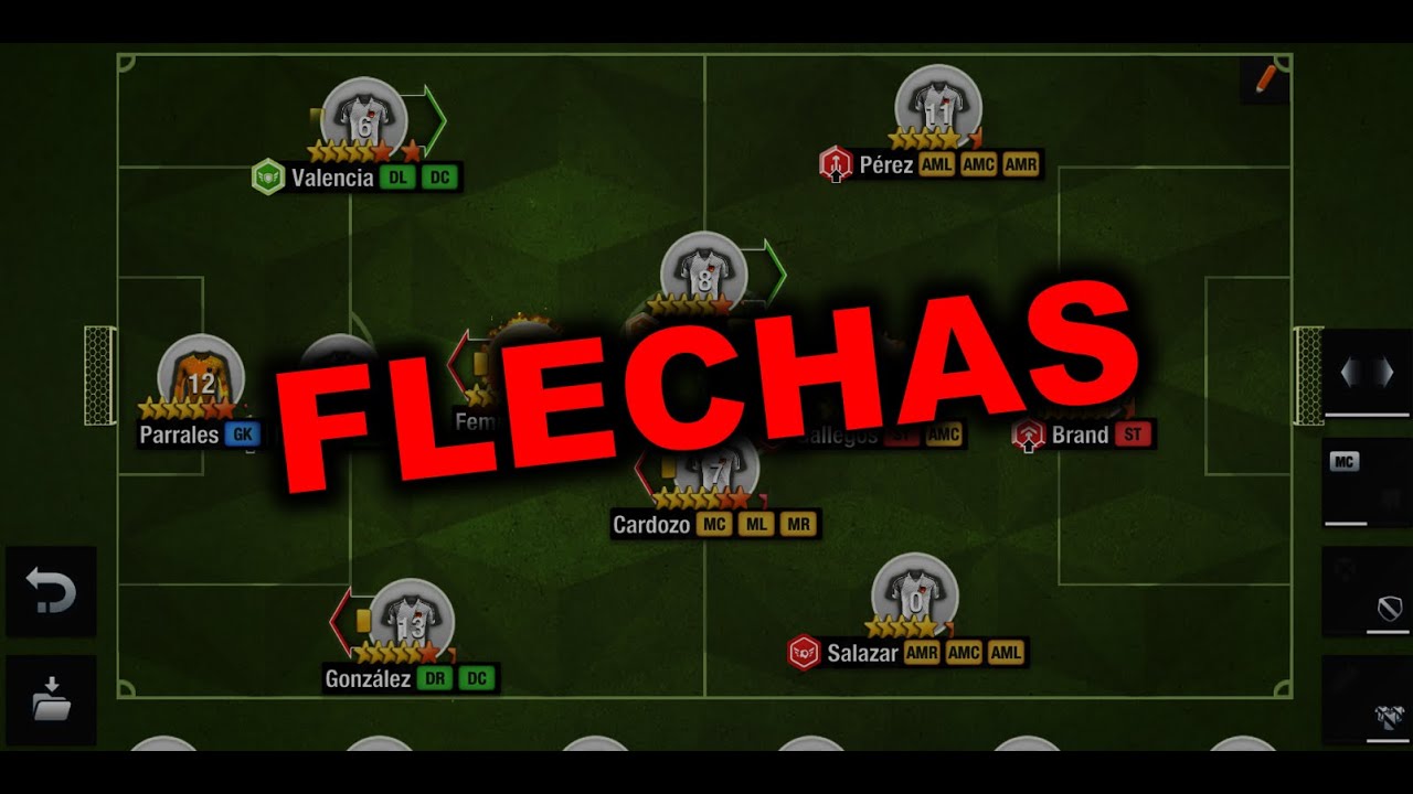 FLECHAS EN TOP ELEVEN (PRIMERA PARTE)