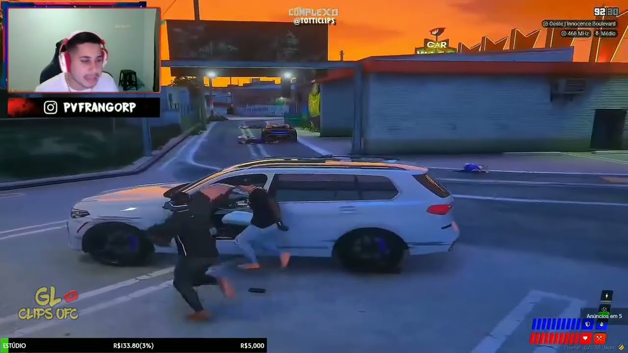 Pv reagindo a gu3rra dos ROXOS X DEMONIKE ! Treta de pista |GTA RP