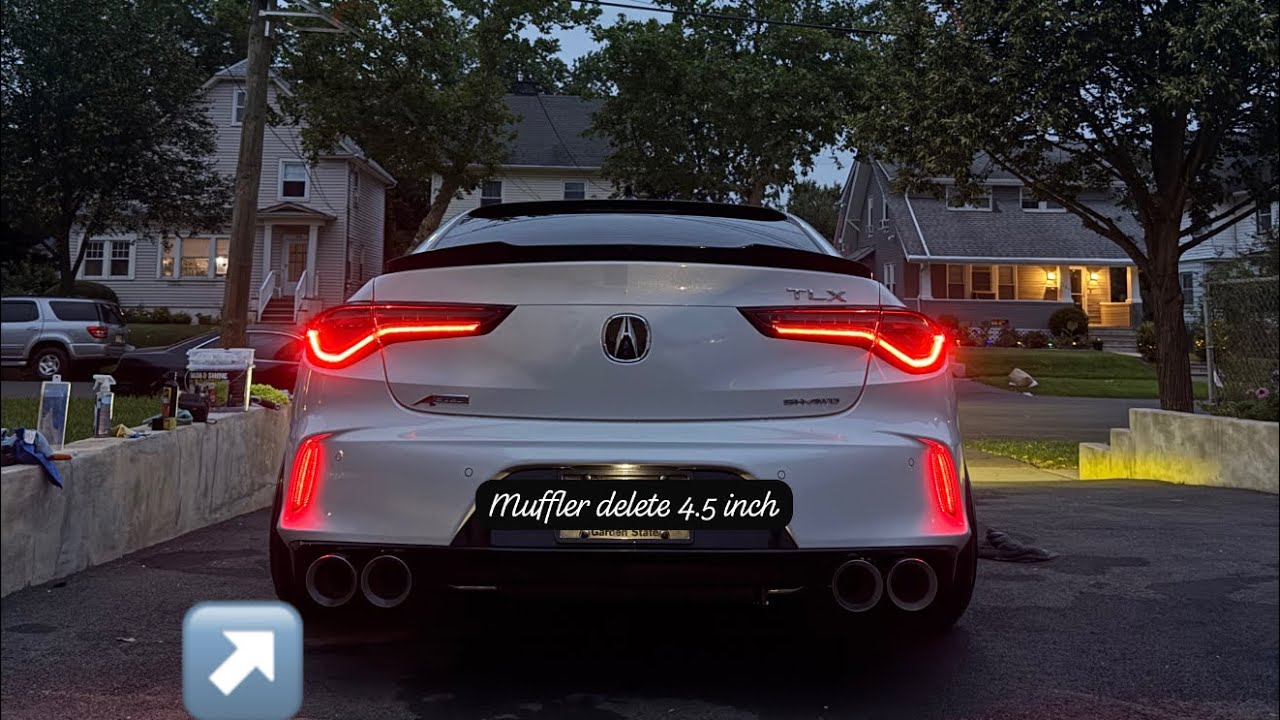 Acura TLX Aspec muffler delete install, Rear bumper reflector - (Español)  