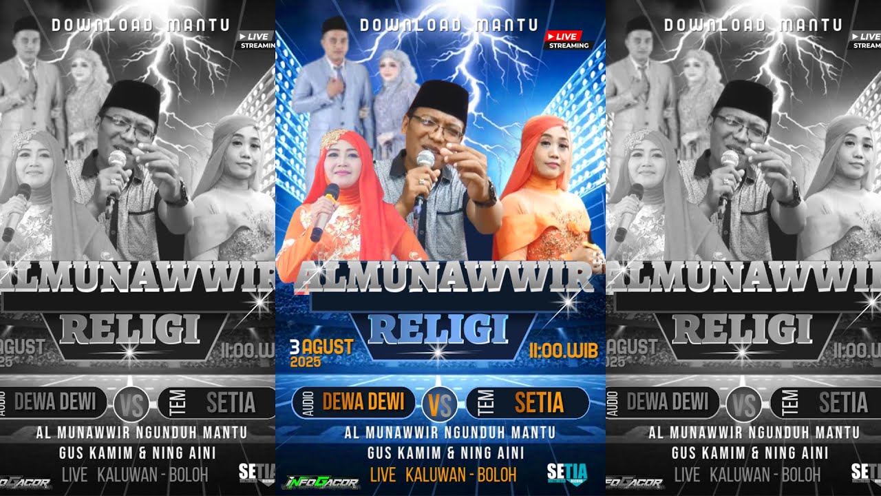 LIVE  AL MUNAWWIR  DOWNLOAD MANTU  GUS KHAMIM & NING AINI, KALUWAN - BOLOH - TOROH 03 AGUSTUS 2025