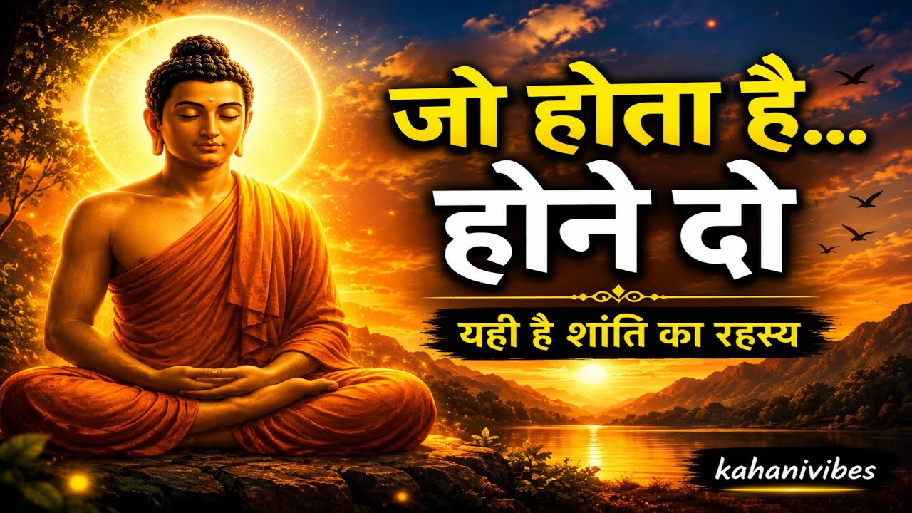 जो होता है, होने दो | बुद्ध का गहरा उपदेश | Life Changing Bauddh Pravachan | Motivation#motivation 