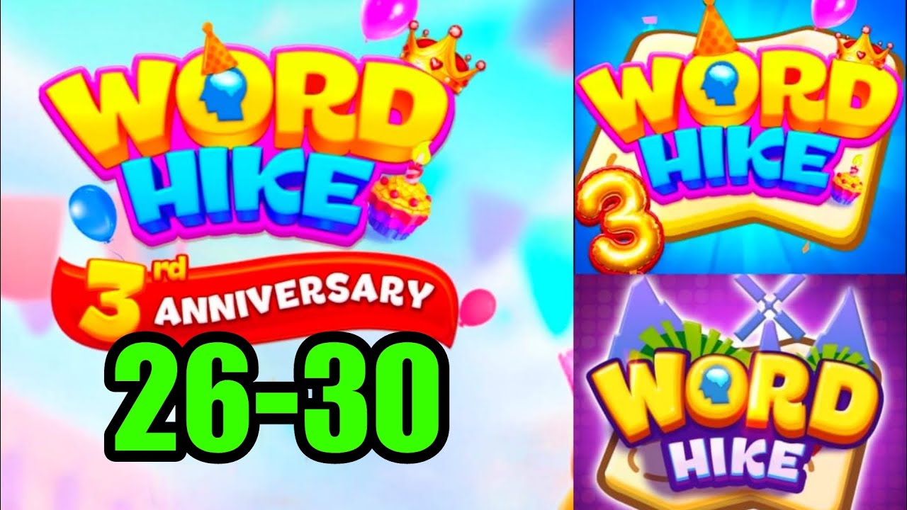 WORD HIKE level 26 27 28 29 30