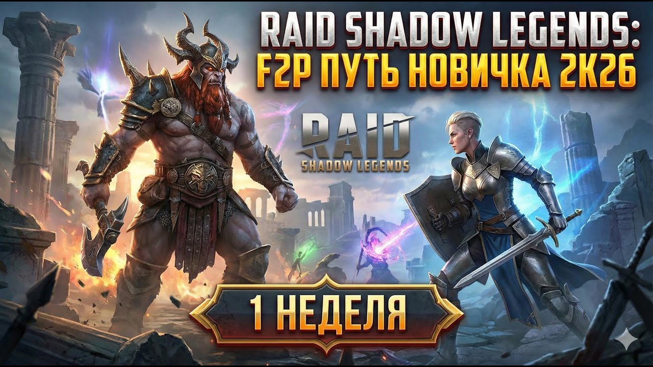 1 неделя. Путь новичка в Raid Shadow Legends в 2K26.