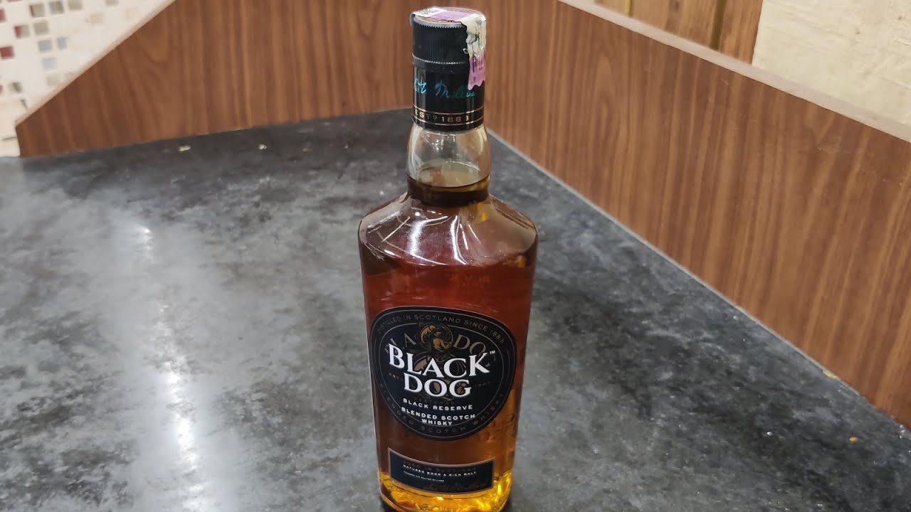 Black Dog Black Reserve Blended Scotch Whisky 750ml Price in India | Ignite Restro Bar Tirupati