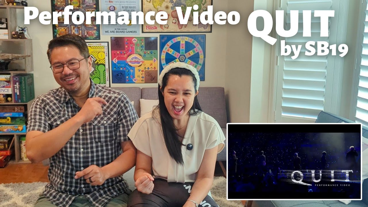 Reaction: QUIT by SB19 (Performance Video) | The Fil-Am Cam 